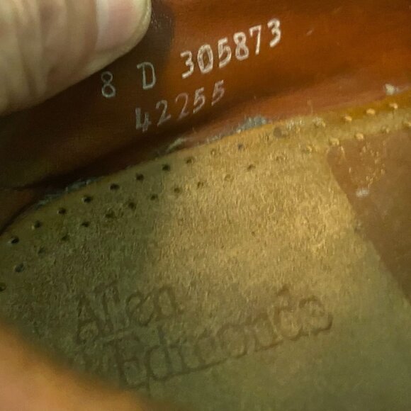 Allen Edmonds Men's Nashua Loafer Shoes Size 8D Brown Leather Tasseled Moc Toe - Picture 13 of 13